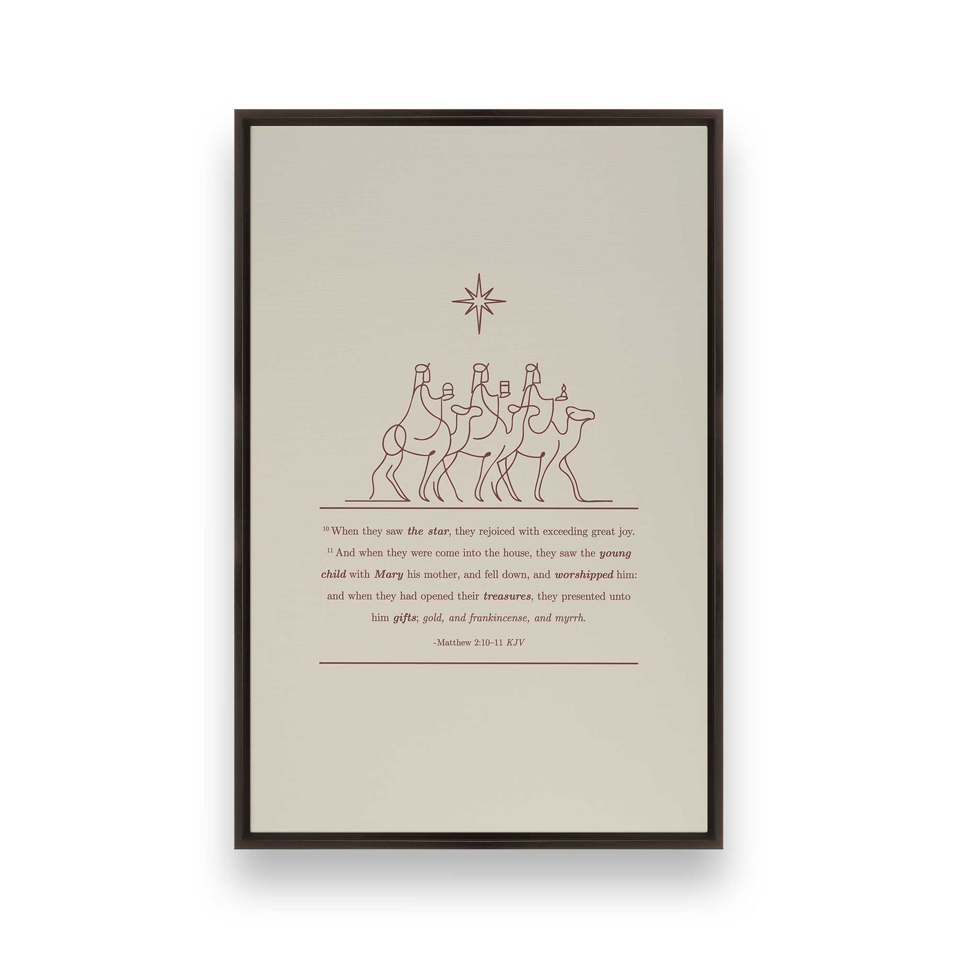 [Color:Espresso], Picture of art in a Espresso frame