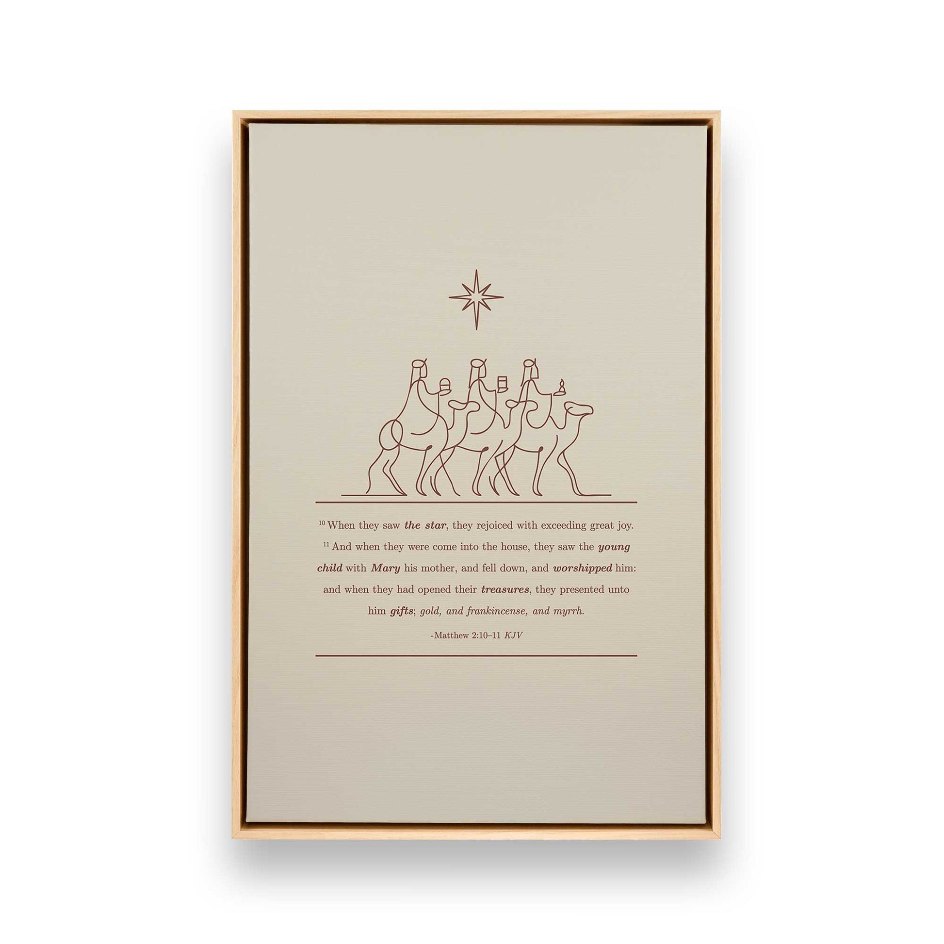 [Color:American Maple], Picture of art in a American Maple frame