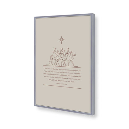 [Color:Polished Chrome], Picture of art in a Polished Chrome frame of the corner