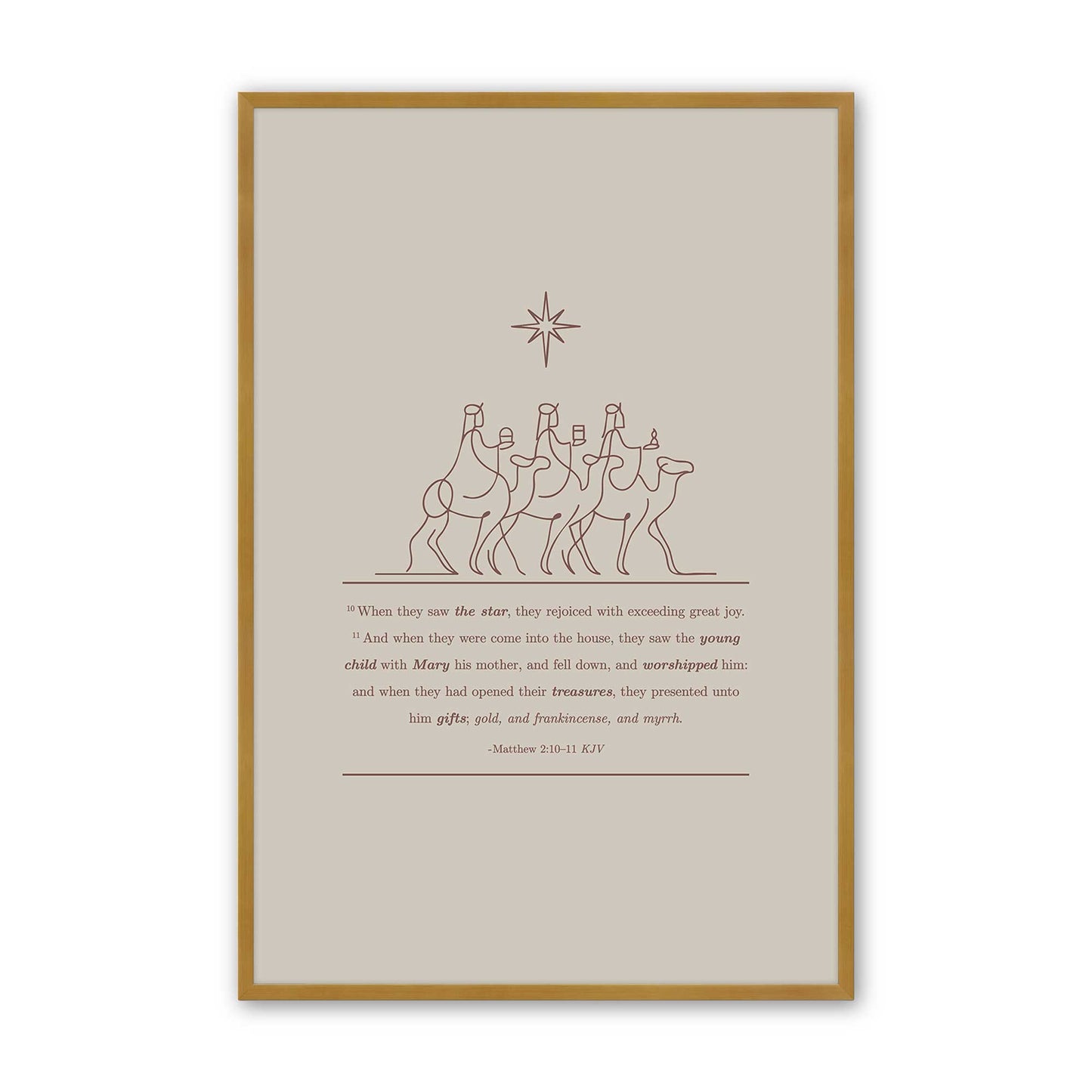 [Color:Polished Gold], Picture of art in a Polished Gold frame