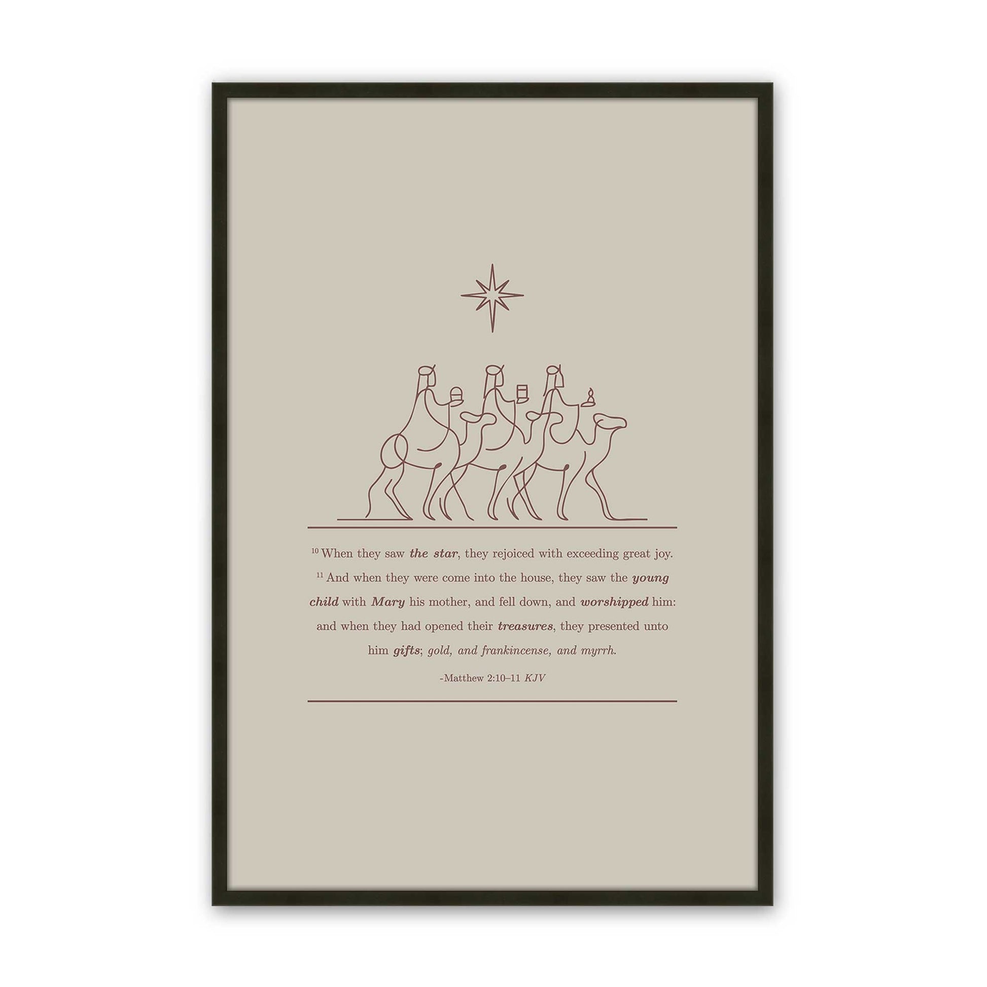 [Color:Satin Black], Picture of art in a Satin Black frame