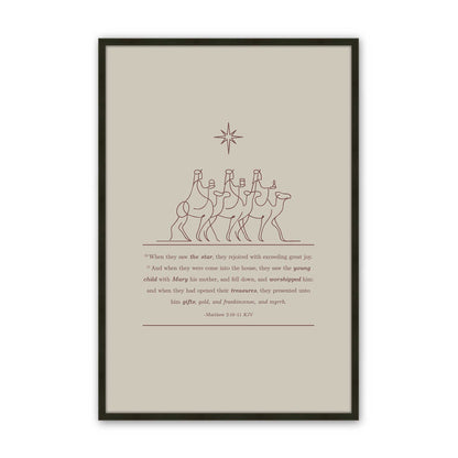 [Color:Satin Black], Picture of art in a Satin Black frame