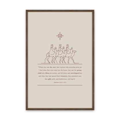 [Color:Walnut], Picture of art in a Walnut frame