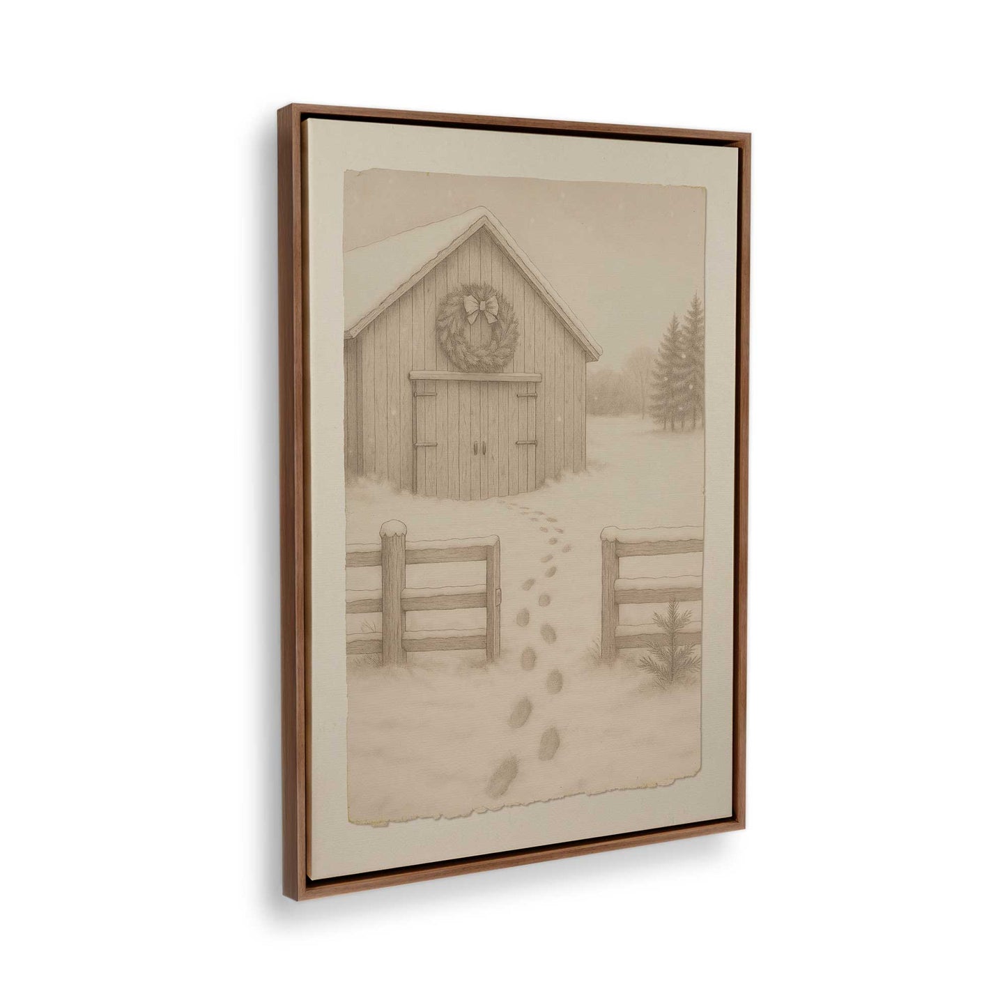 [Color:Walnut], Picture of the corner of the art