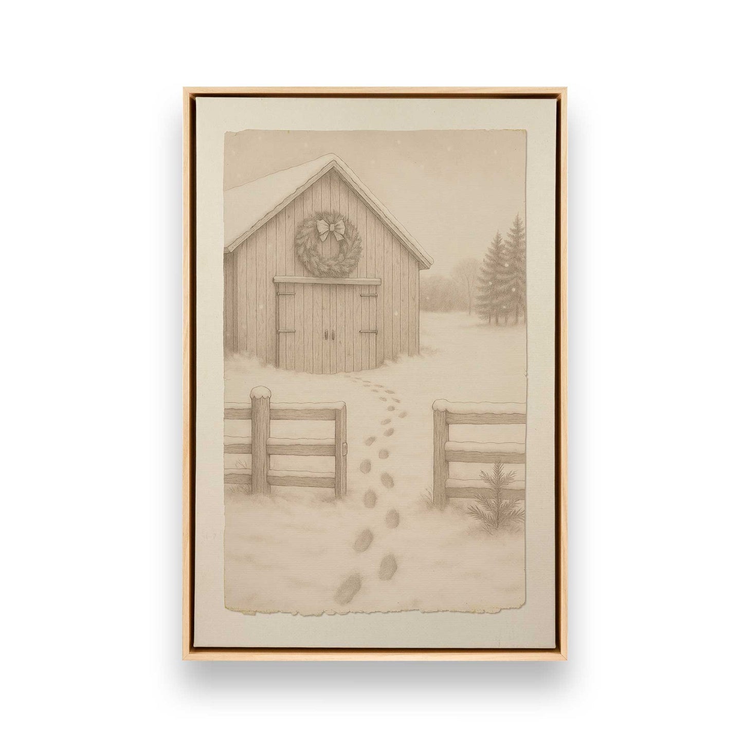 [Color:American Maple], Picture of art in a American Maple frame