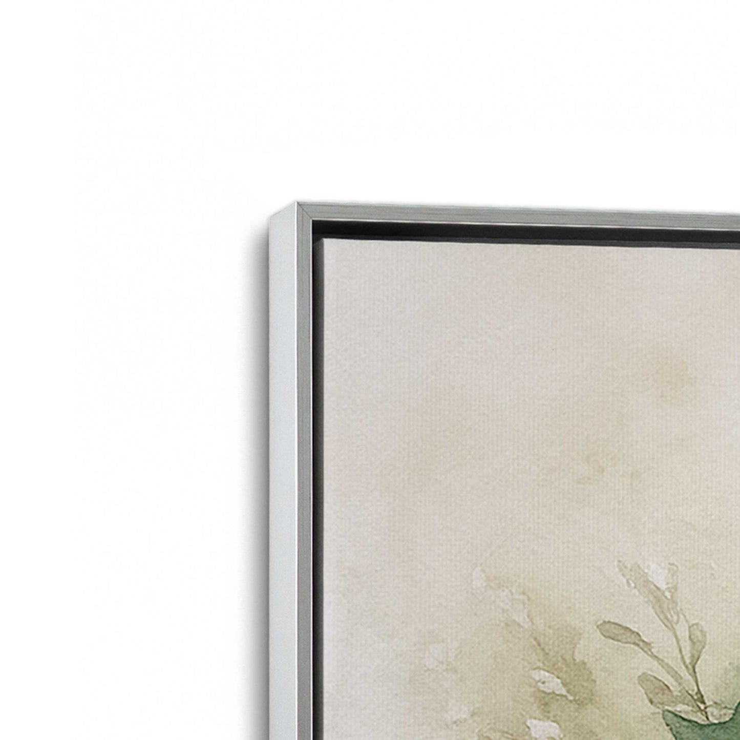 [Color:Polished Chrome], Picture of art in a Polished Chrome frame at an angle