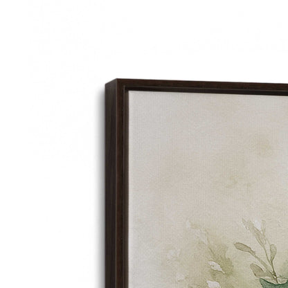 [Color:Espresso], Picture of art in a Espresso frame at an angle