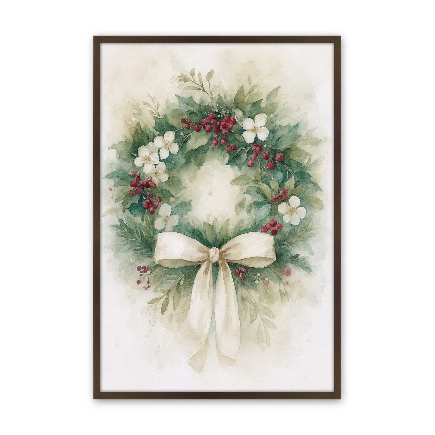 [Color:Brown], Picture of art in a Brown frame