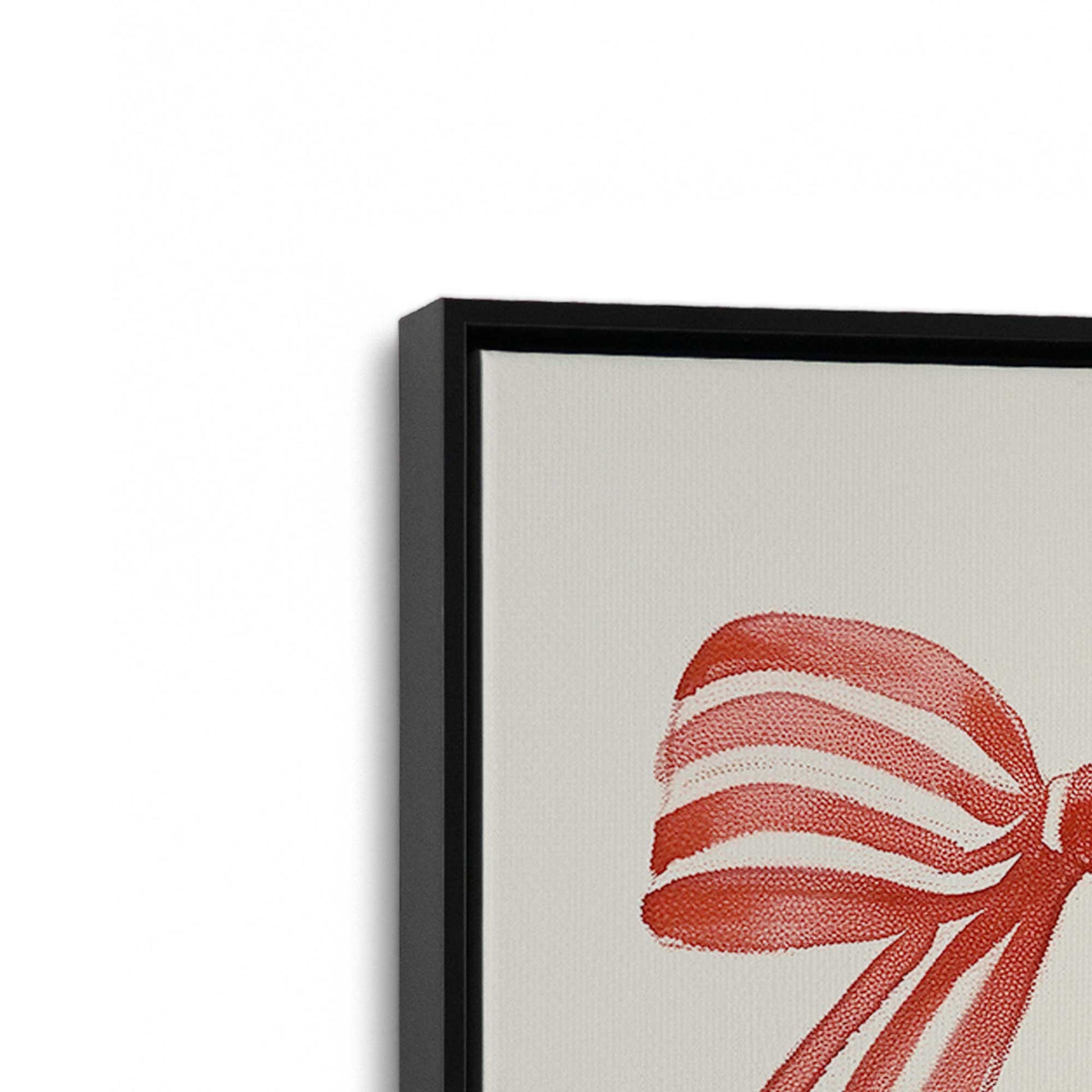 [Color:Satin Black], Picture of art in a Satin Black frame at an angle