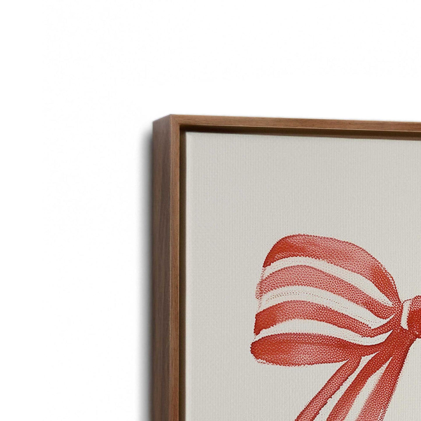 [Color:Walnut], Picture of art in a Walnut frame at an angle