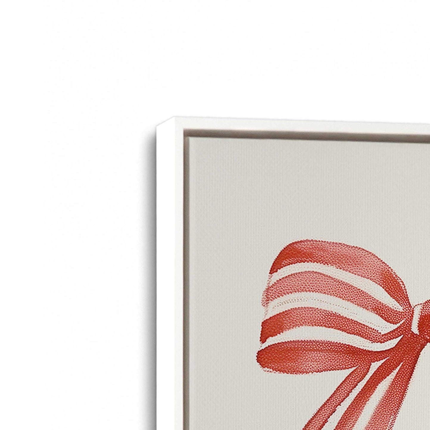 [Color:Opaque White], Picture of art in a White frame at an angle