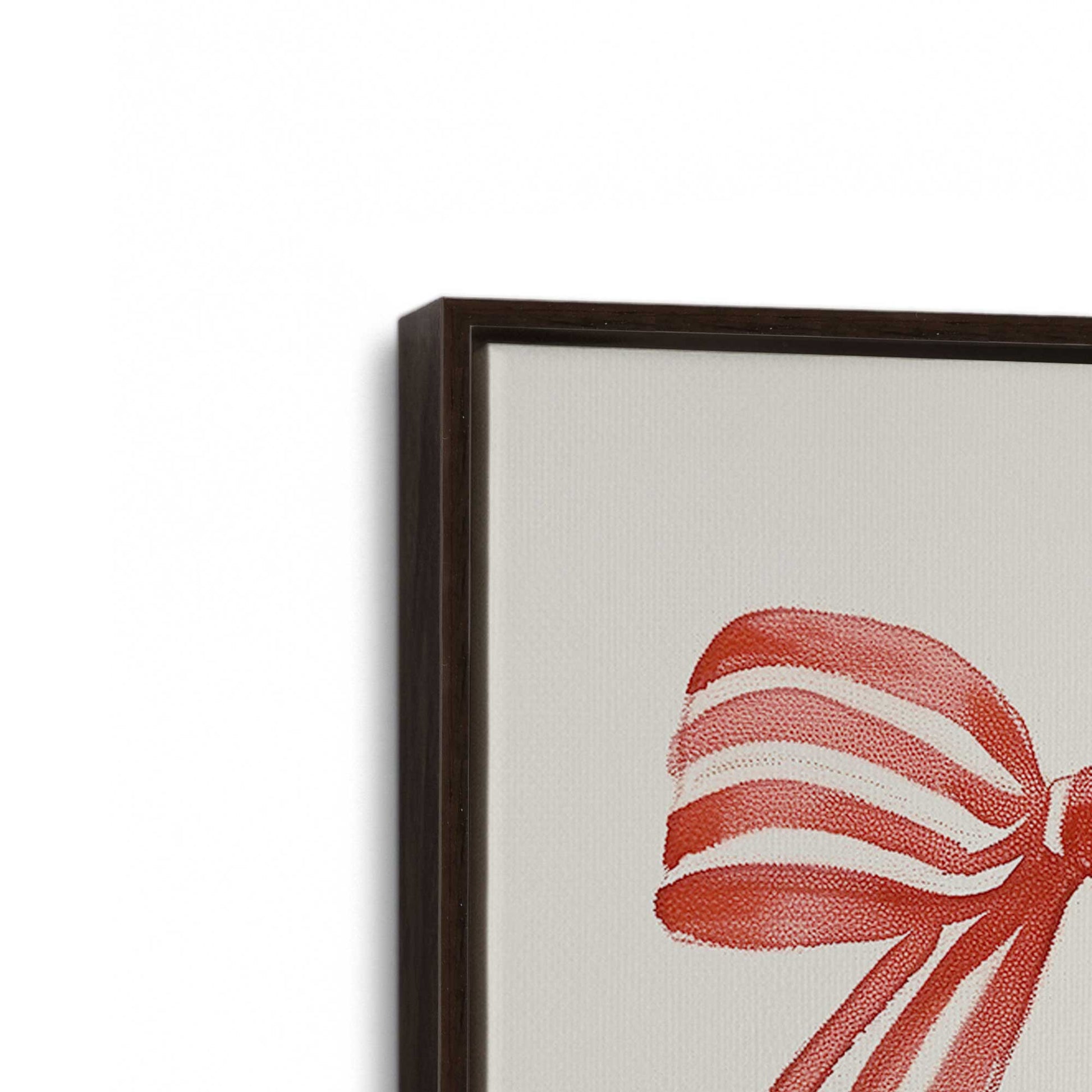 [Color:Espresso], Picture of art in a Espresso frame at an angle