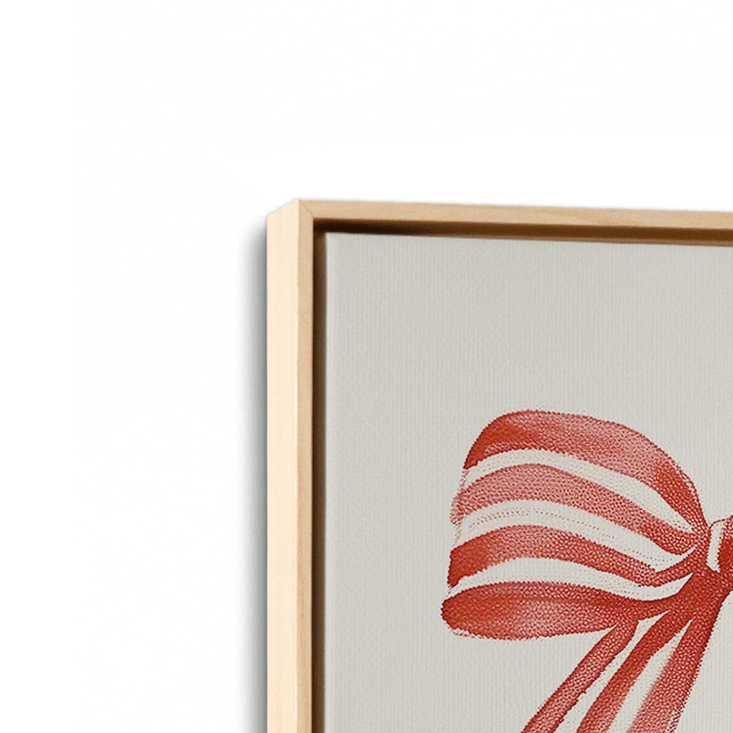 [Color:American Maple], Picture of art in a American Maple frame at an angle