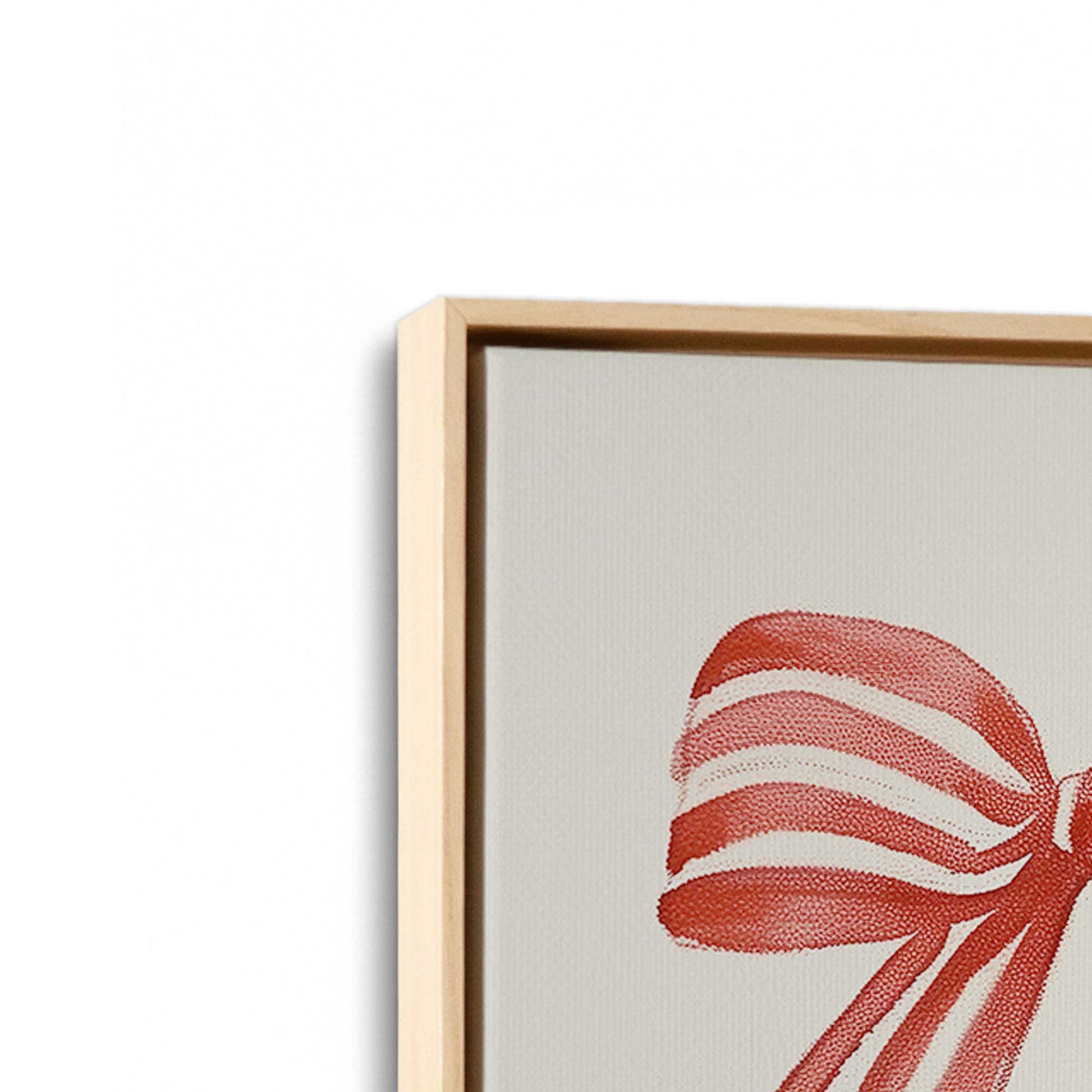 [Color:American Maple], Picture of art in a American Maple frame at an angle