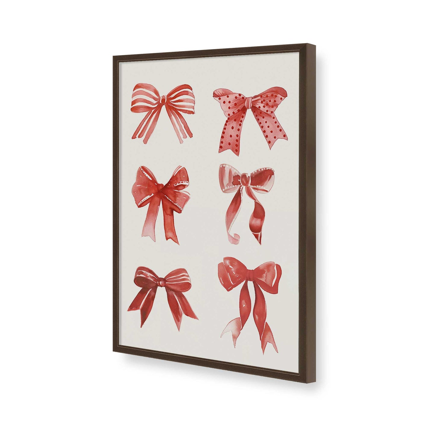 [Color:Brown], Picture of art in a Brown frame of the corner