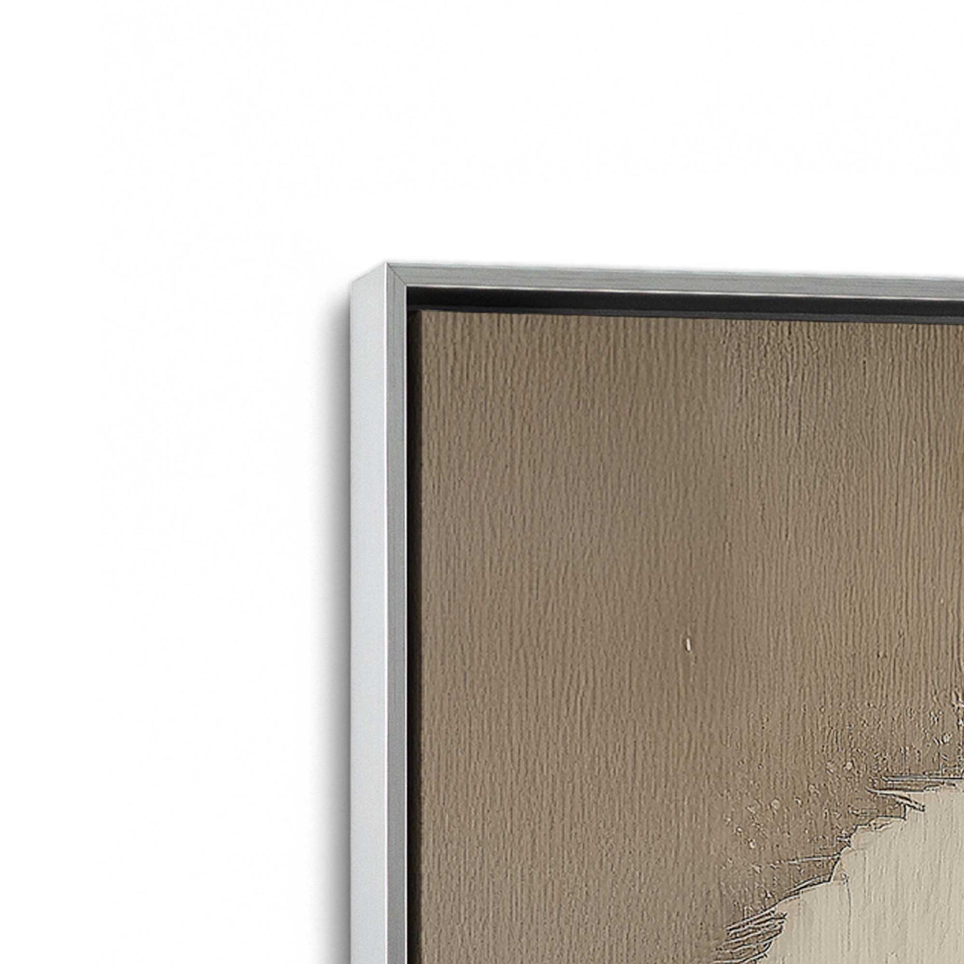 [Color:Polished Chrome], Picture of art in a Polished Chrome frame at an angle