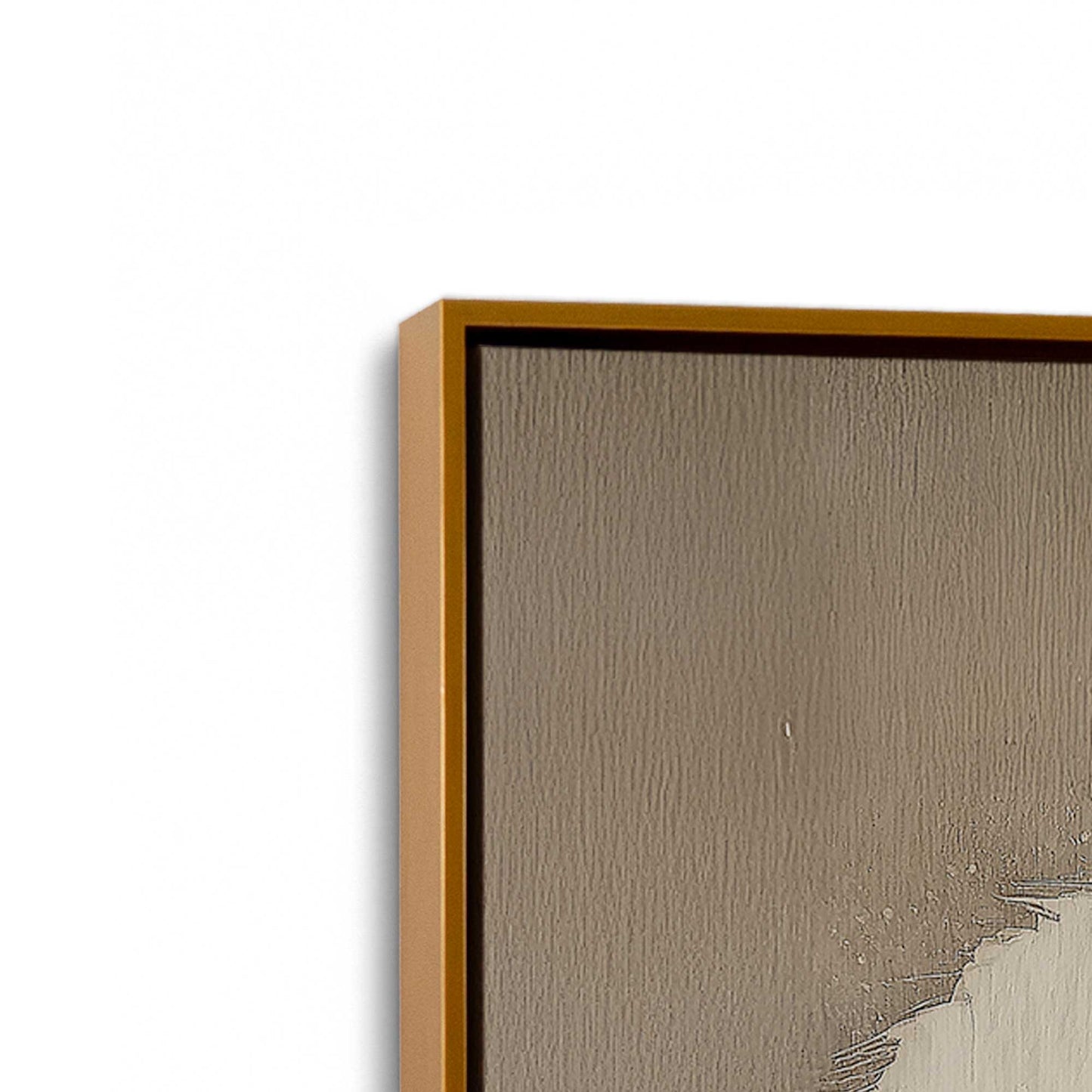 [Color:Polished Gold], Picture of art in a Polished Gold frame at an angle