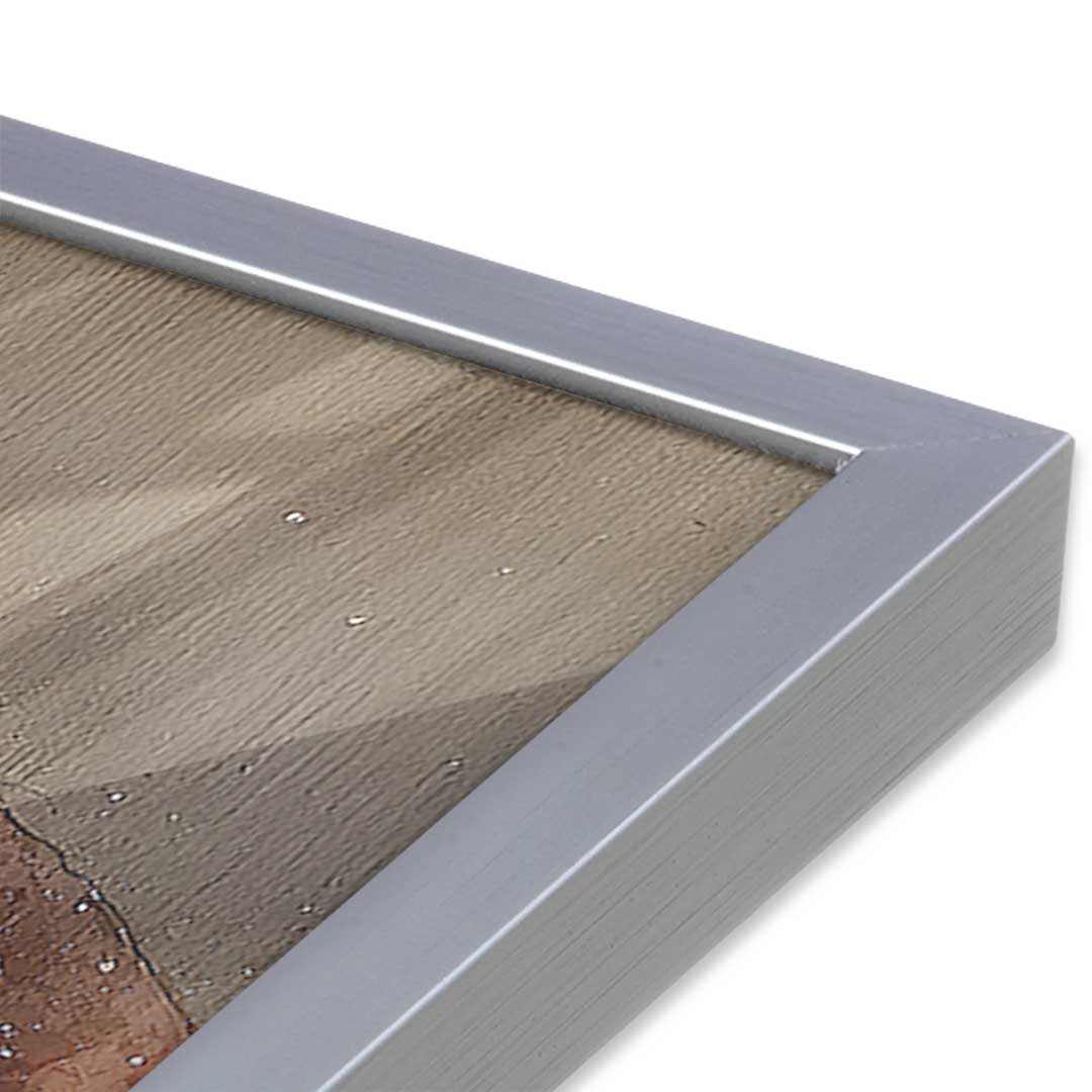 [Color:Polished Chrome], Picture of art in a Polished Chrome frame at an angle