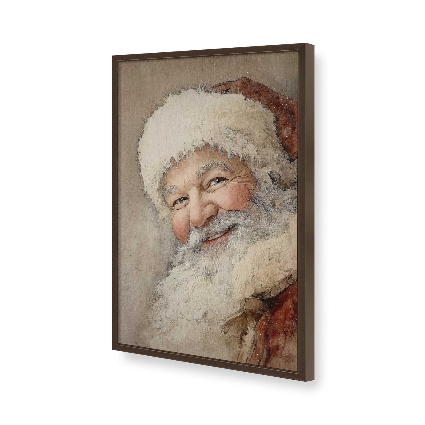 [Color:Brown], Picture of art in a Brown frame of the corner