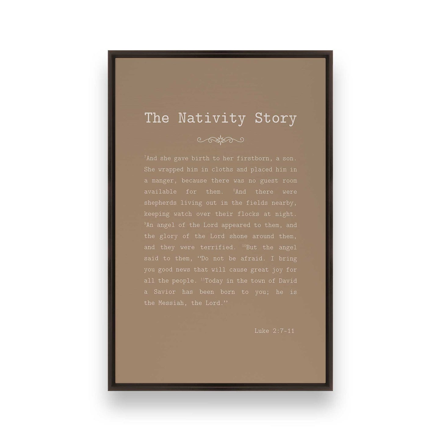 [Color:Espresso], Picture of art in a Espresso frame