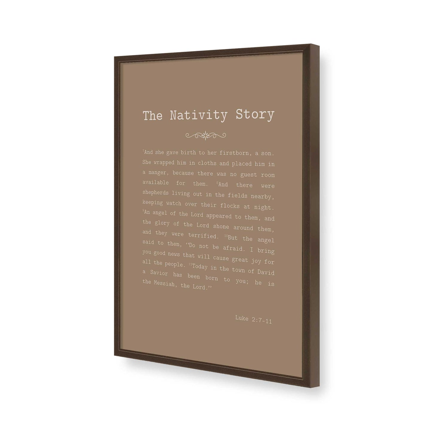 [Color:Belvinder Brown], Picture of art in a Belvinder Brown frame of the corner