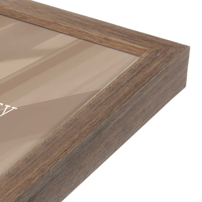 [Color:Walnut], Picture of art in a Walnut frame at an angle