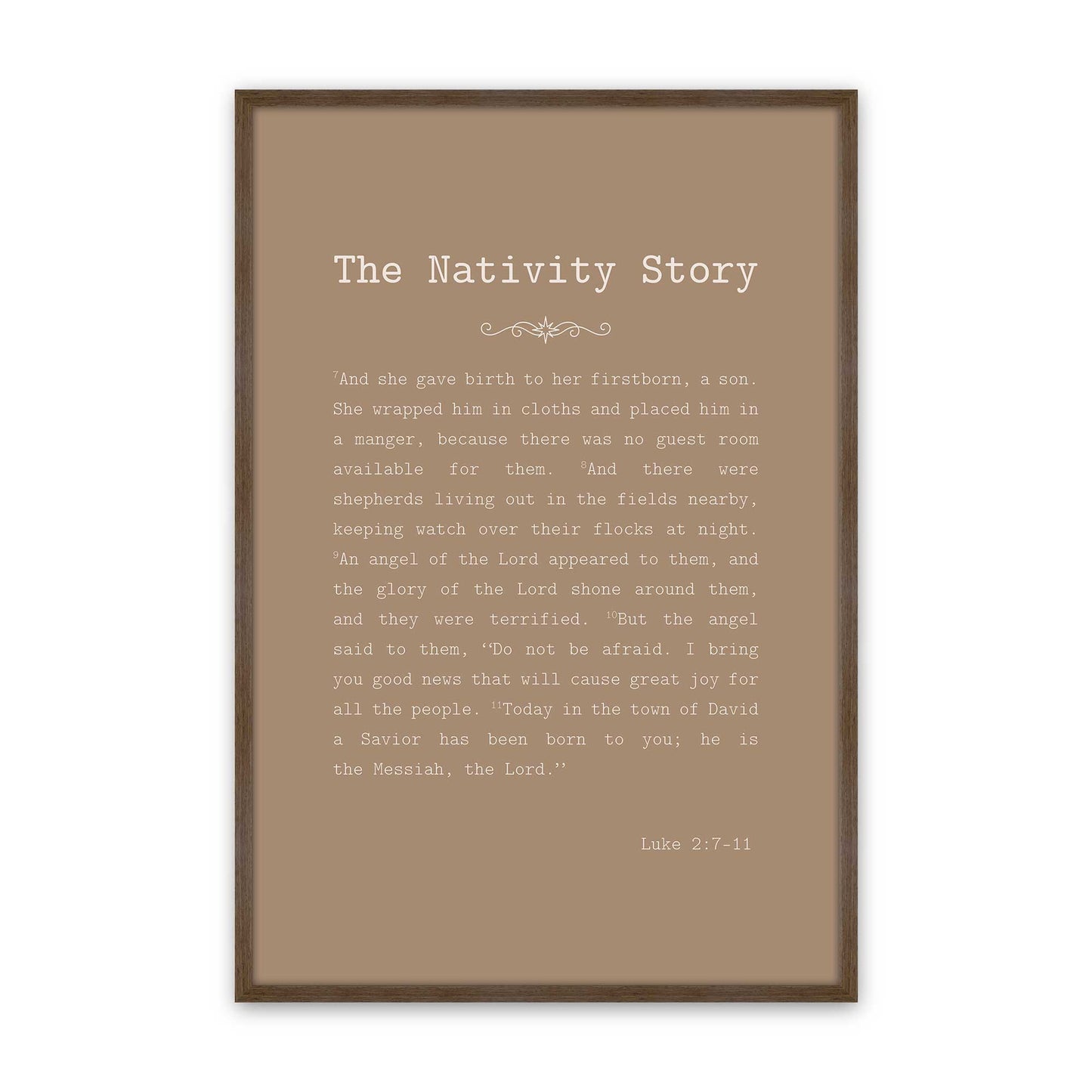 [Color:Walnut], Picture of art in a Walnut frame