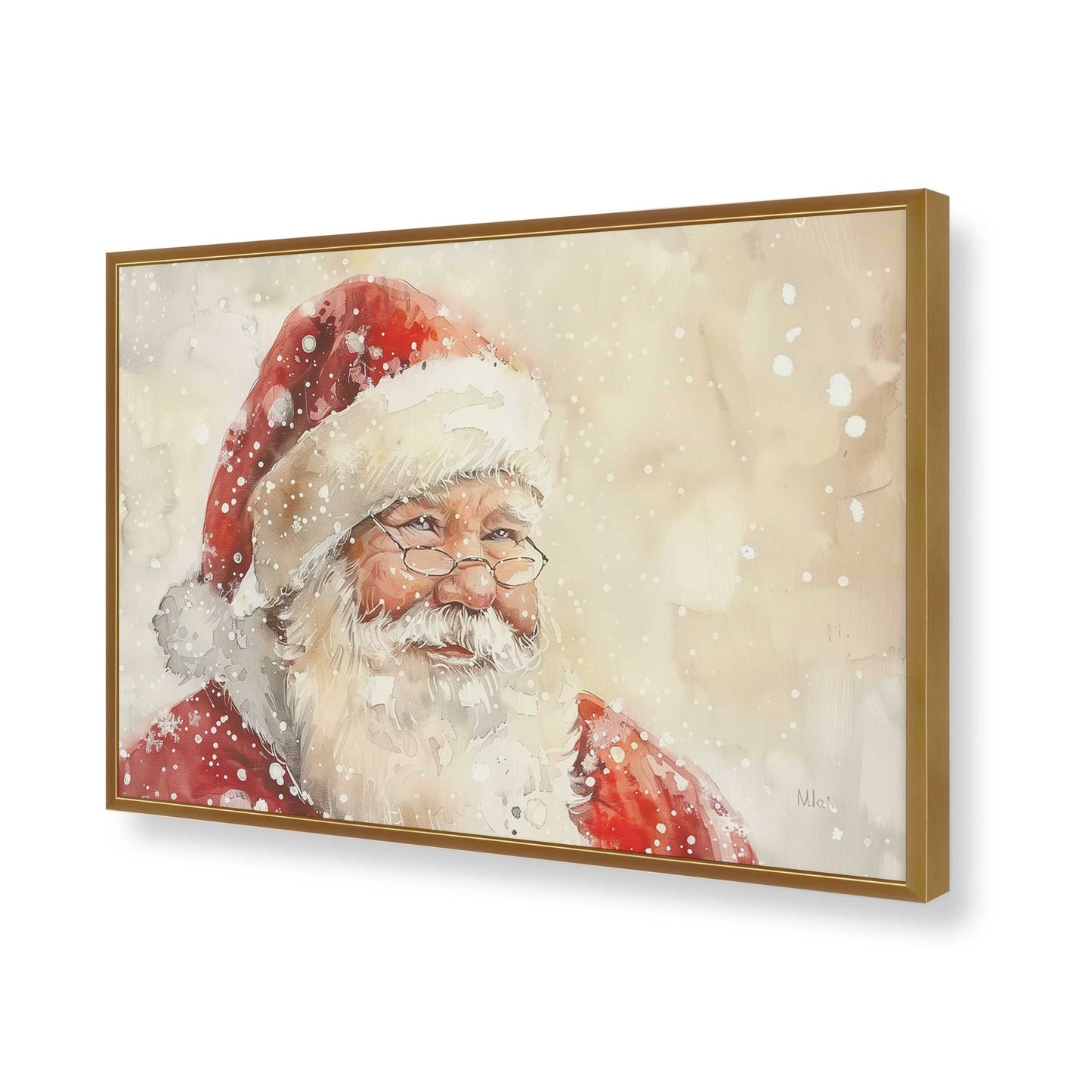 [Color:Polished Gold], Picture of art in a Polished Gold frame of the corner