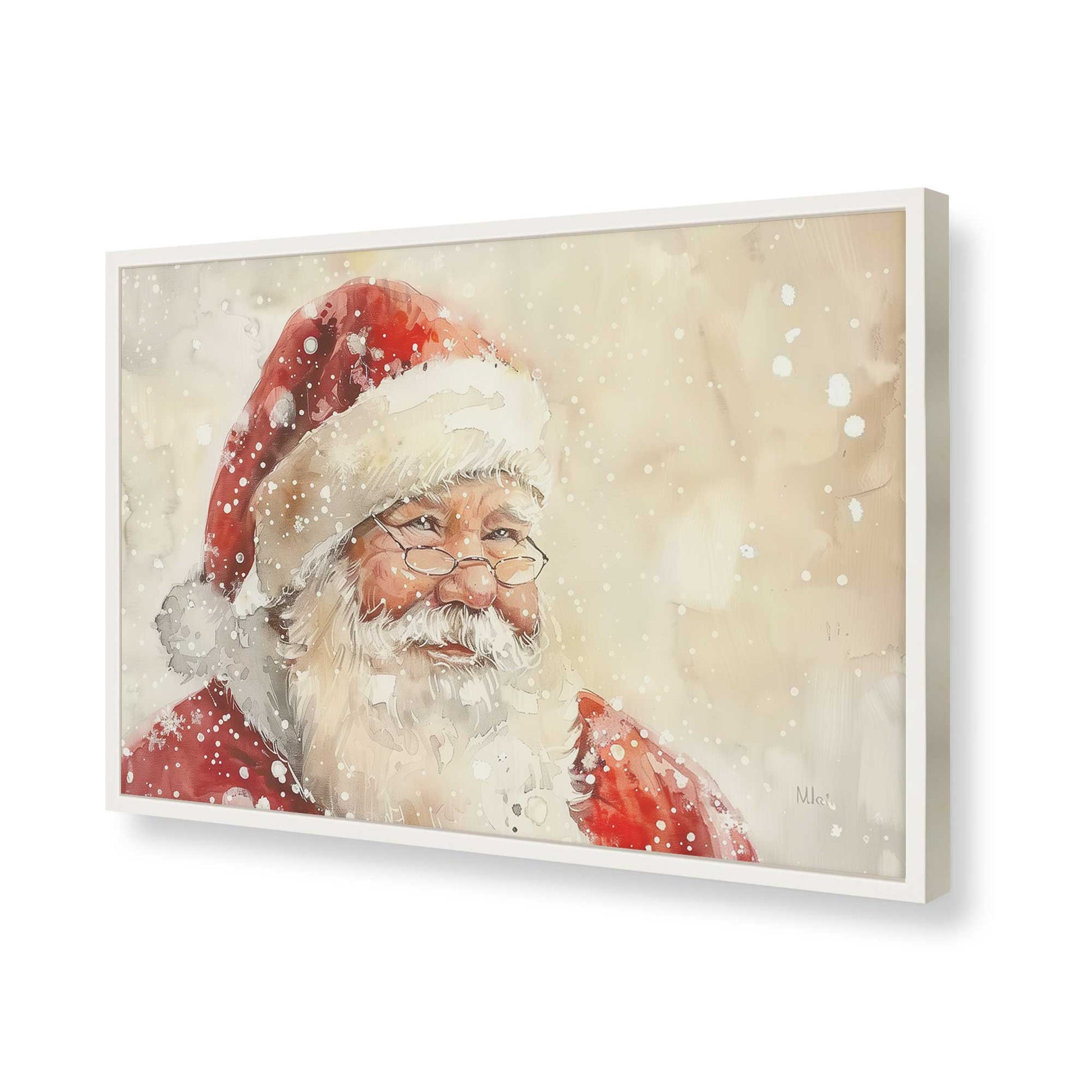 [Color:Opaque White], Picture of art in a Opaque White frame of the corner