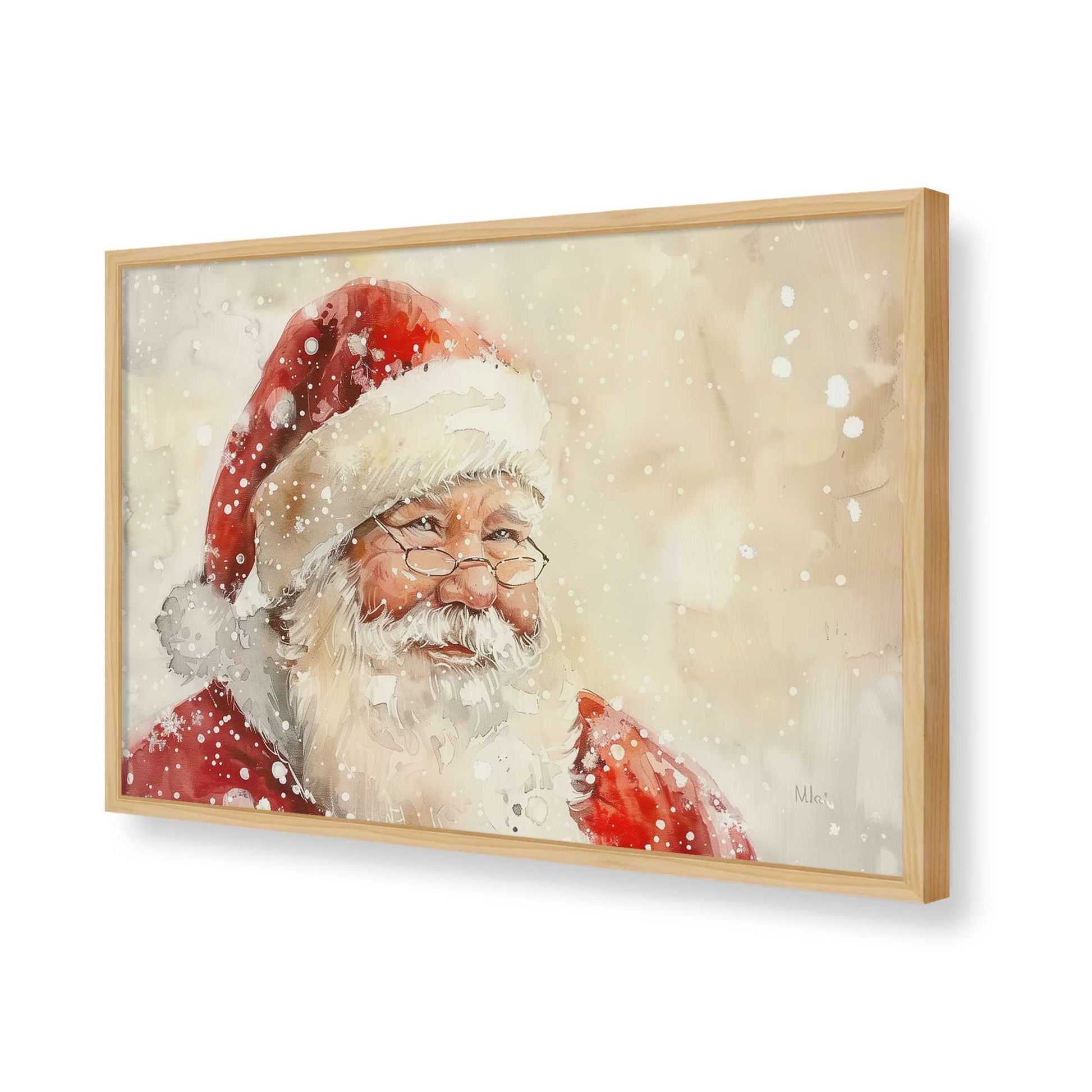 [Color:American Maple], Picture of art in a American Maple frame of the corner