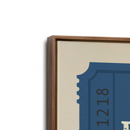 [Color:Walnut], Picture of art in a Walnut frame at an angle