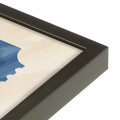 [Color:Satin Black], Picture of art in a Satin Black frame at an angle