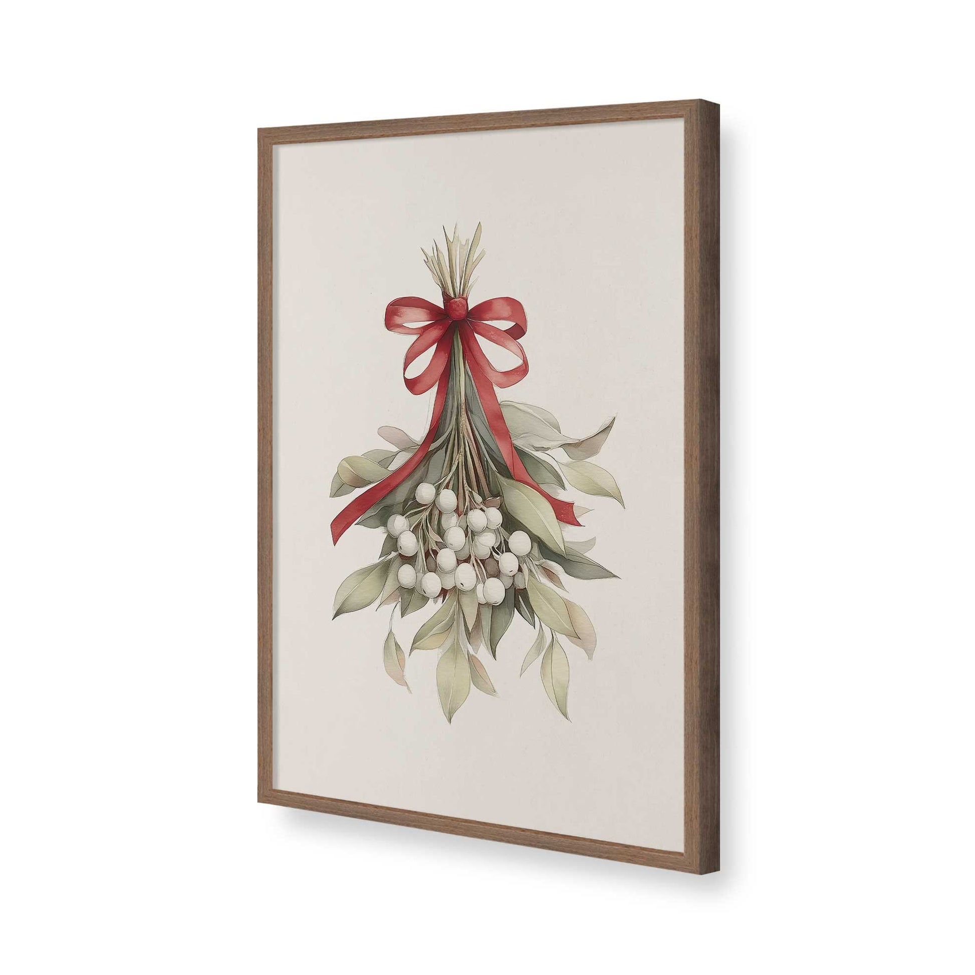 [Color:Walnut], Picture of art in a Walnut frame of the corner