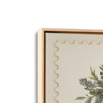 [Color:American Maple], Picture of art in a American Maple frame at an angle