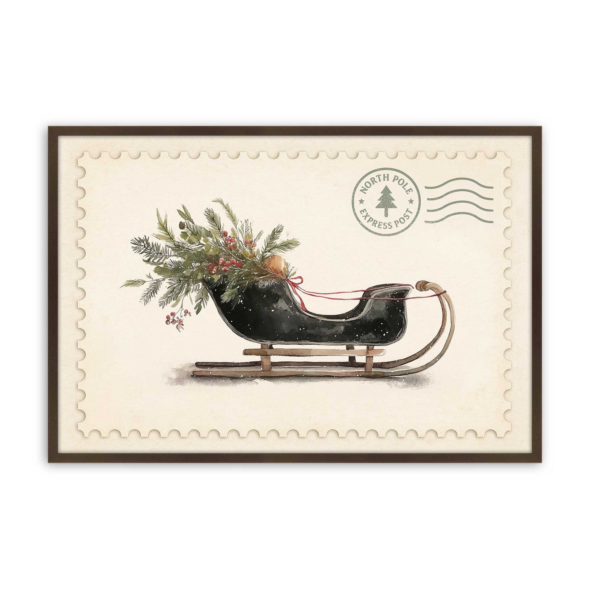 [Color:Belvinder Brown], Picture of art in a Belvinder Brown frame