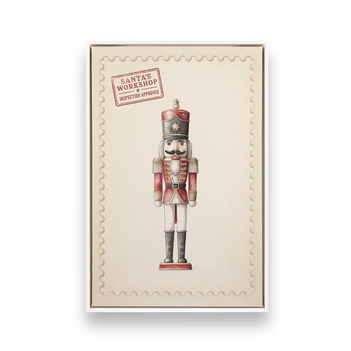 [Color:Opaque White], Picture of art in a White frame