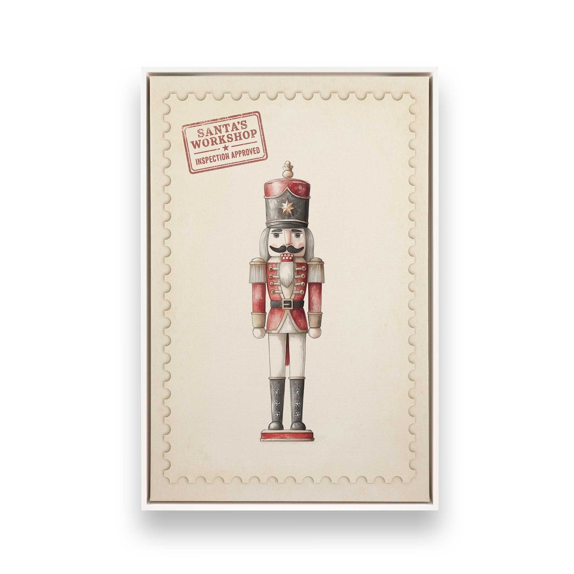 [Color:Opaque White], Picture of art in a White frame