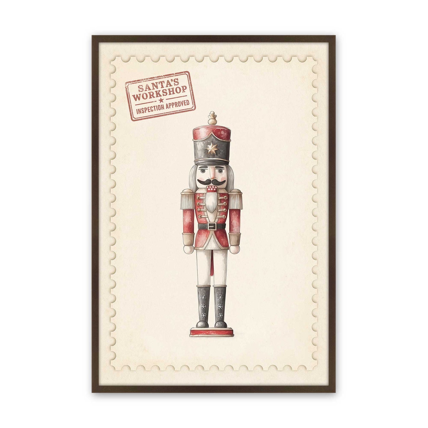 [Color:Brown], Picture of art in a Brown frame