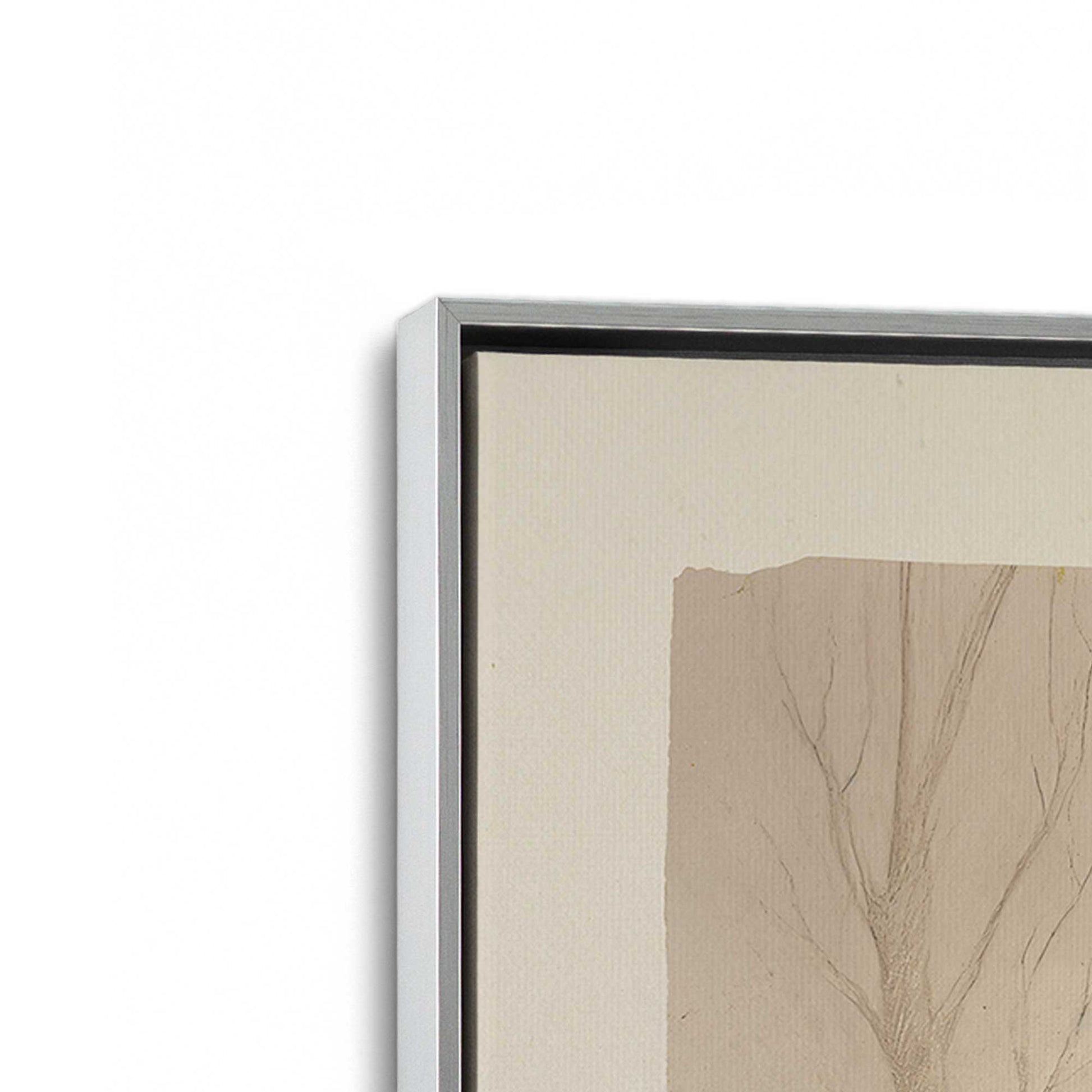 [Color:Polished Chrome], Picture of art in a Polished Chrome frame at an angle