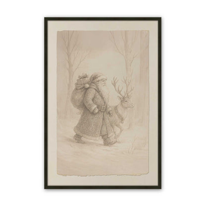 [Color:Satin Black], Picture of art in a Satin Black frame