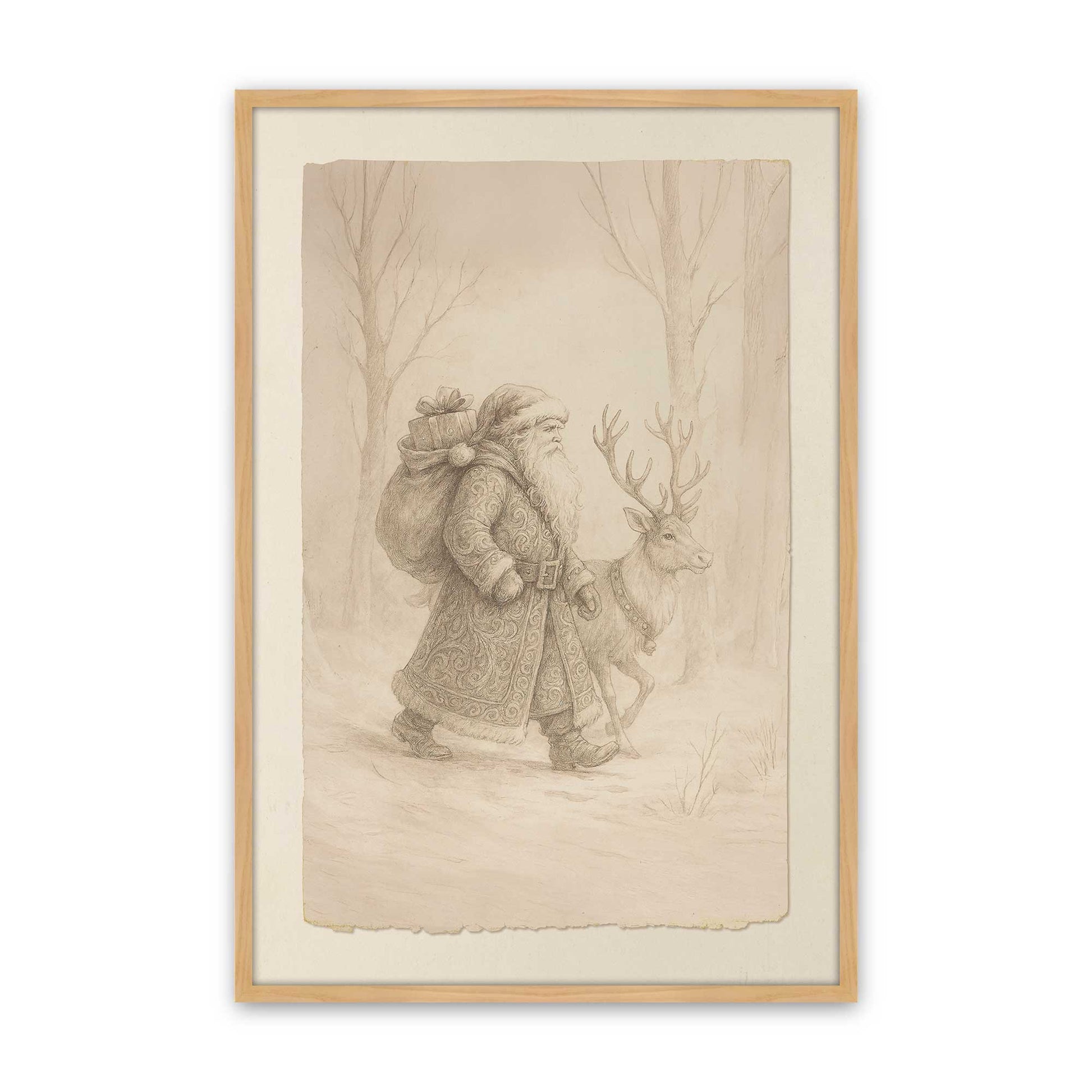 [Color:American Maple], Picture of art in a American Maple frame