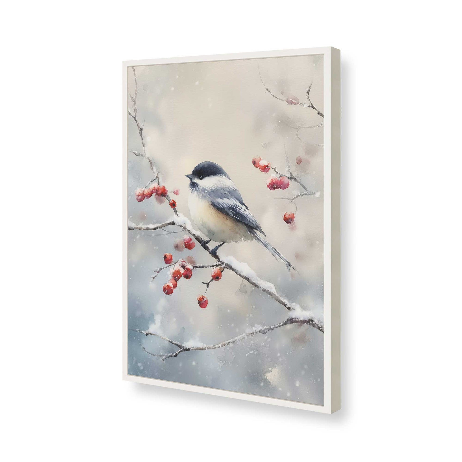 [Color:Opaque White], Picture of art in a Opaque White frame of the corner