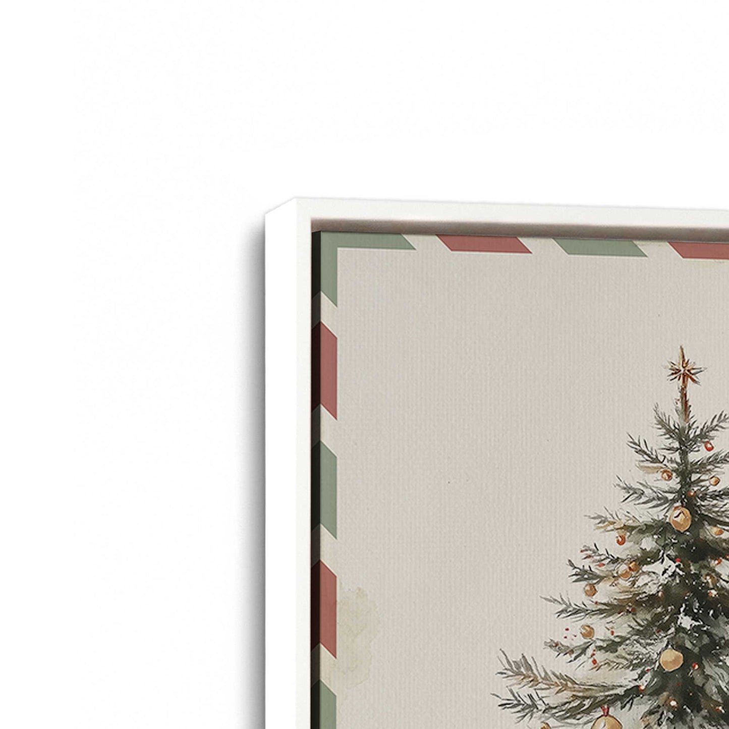 [Color:Opaque White], Picture of art in a White frame at an angle