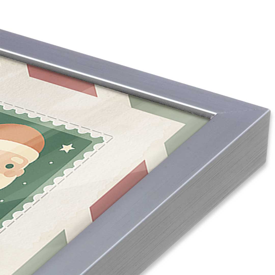 [Color:Polished Chrome], Picture of art in a Polished Chrome frame at an angle