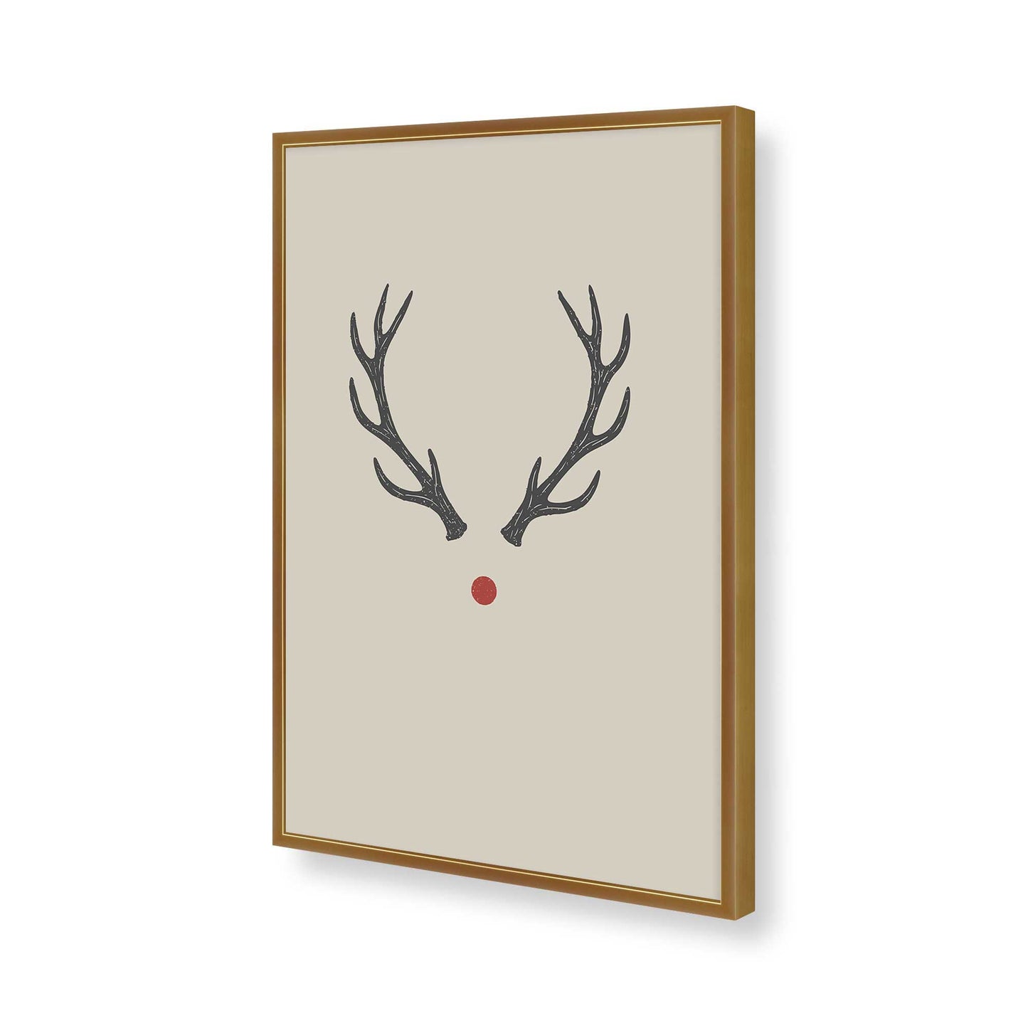 [Color:Polished Gold], Picture of art in a Polished Gold frame of the corner