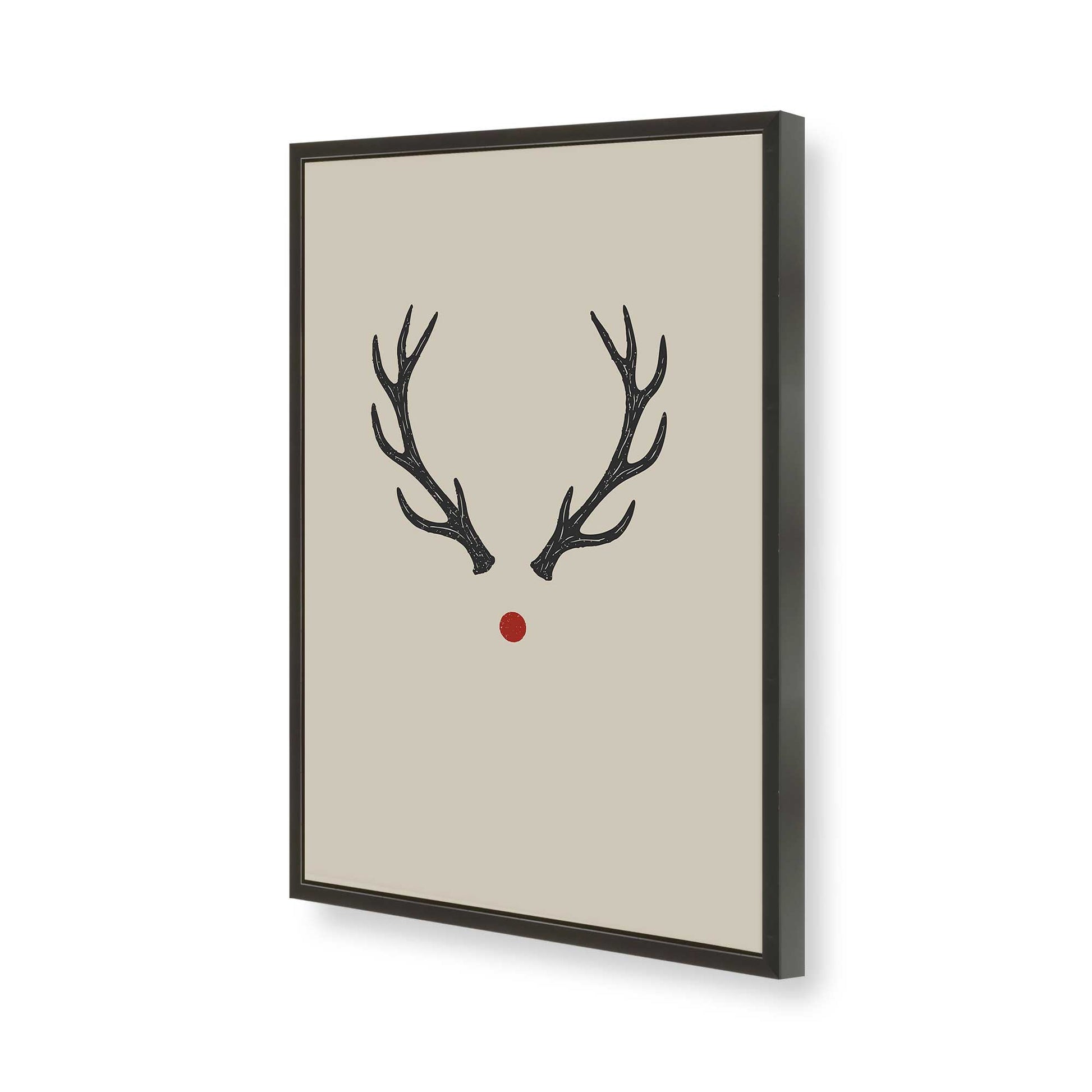 [Color:Satin Black], Picture of art in a Satin Black frame of the corner