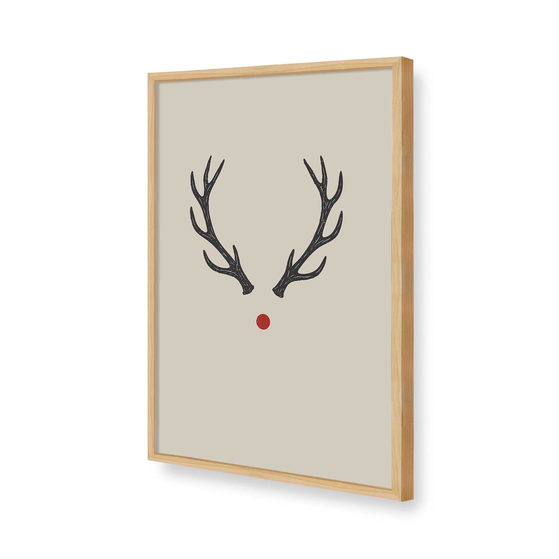 [Color:American Maple], Picture of art in a American Maple frame of the corner