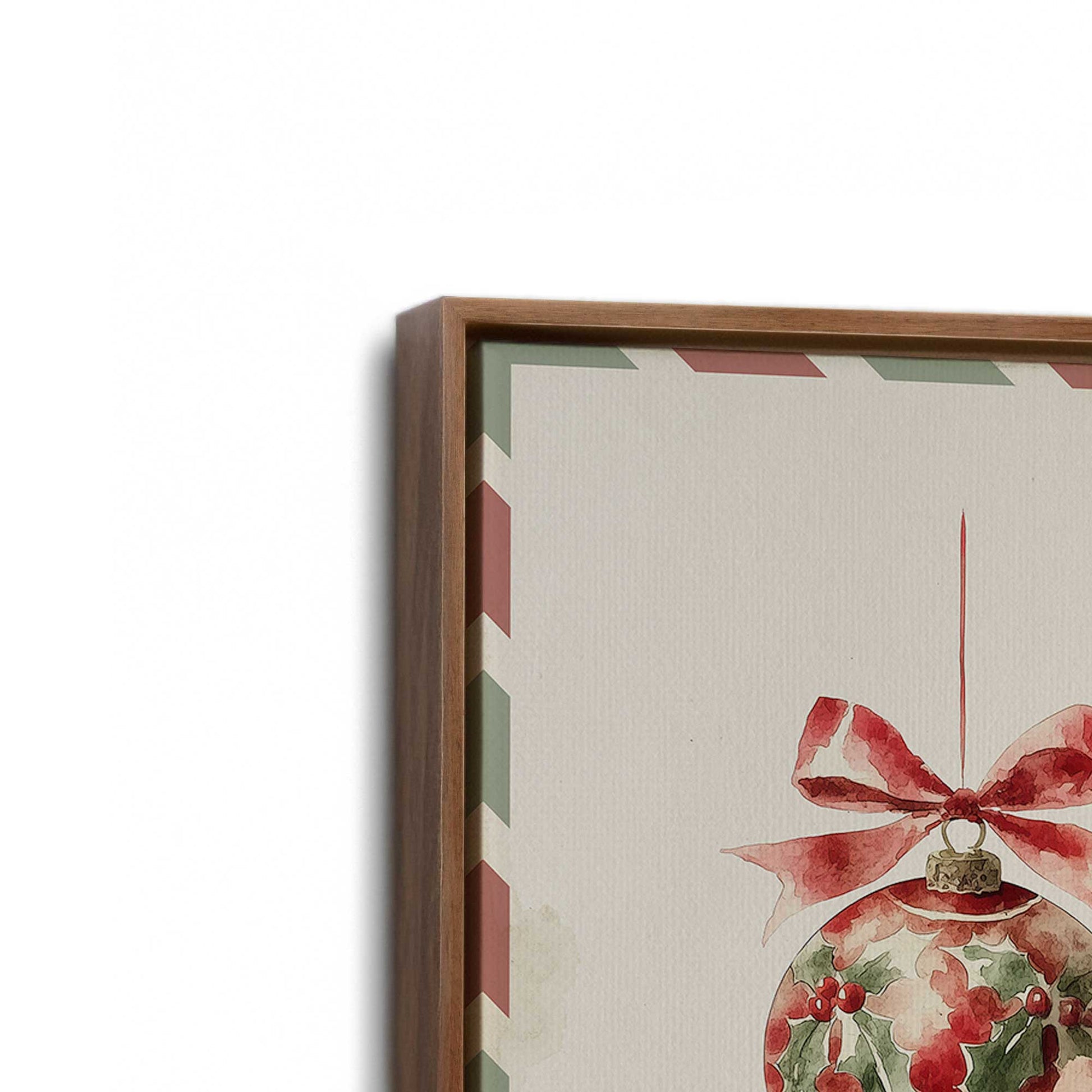 [Color:Walnut], Picture of art in a Walnut frame at an angle