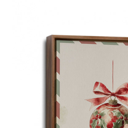 [Color:Walnut], Picture of art in a Walnut frame at an angle