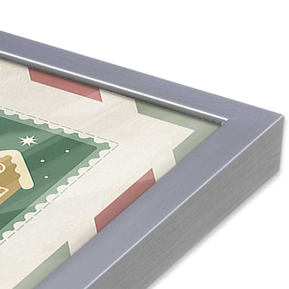 [Color:Polished Chrome], Picture of art in a Polished Chrome frame at an angle